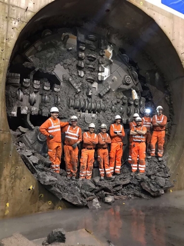 Shieldhall tunnel breakthrough image 